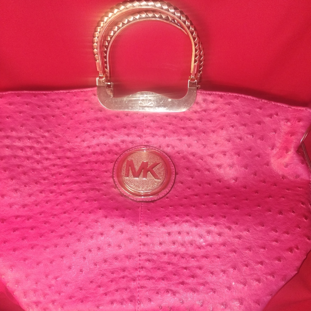 Michael Kors Pink Textured Handbag
